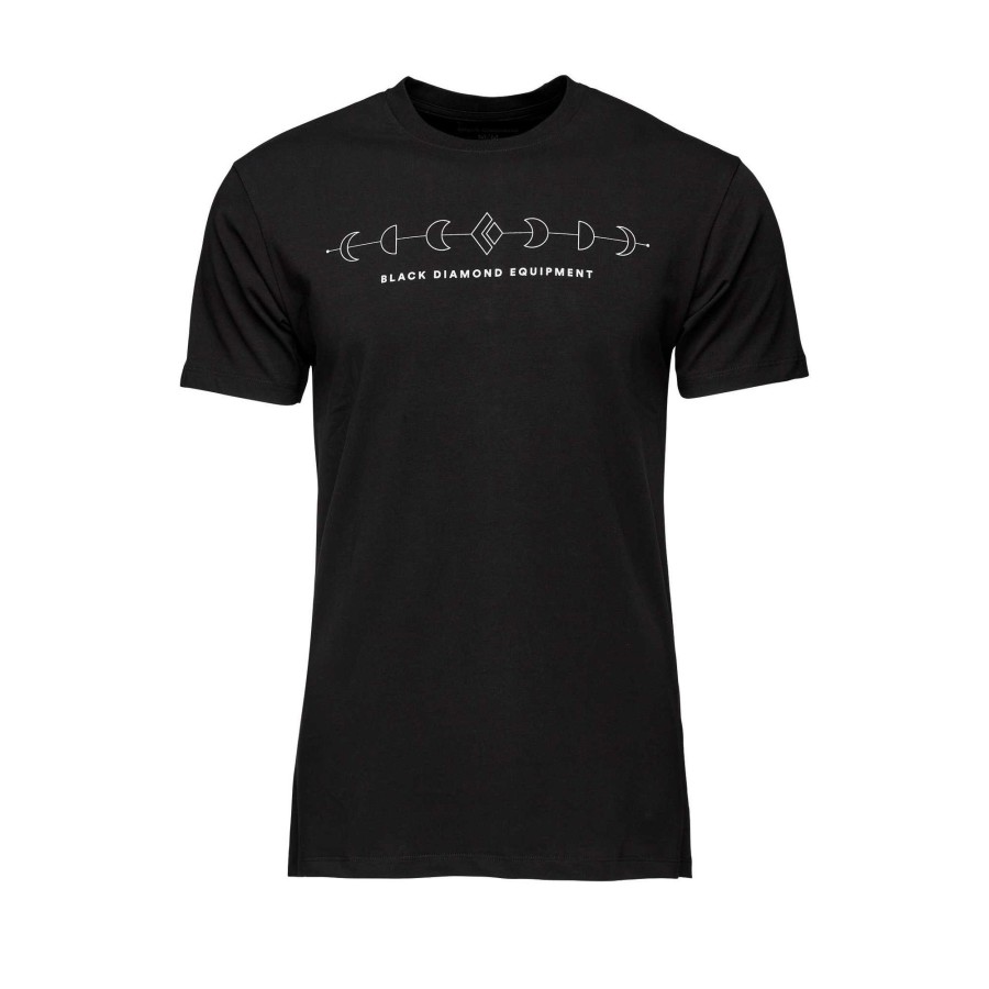 Hot Black Diamond T-Shirt Icon Full Moon Pour Hommes Noir