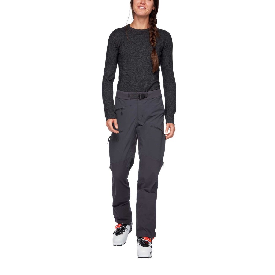 Online Black Diamond Pantalon Hybride Dawn Patrol Pour Femmes Carbone