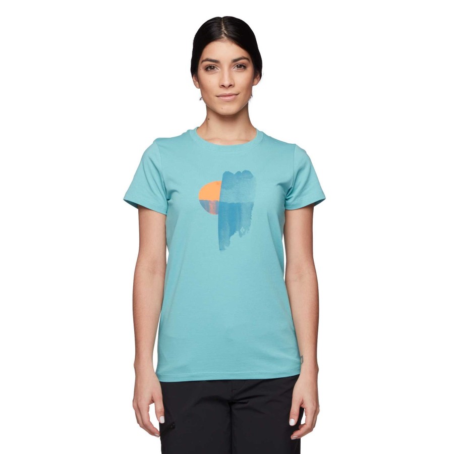 New Black Diamond T-Shirt Luminaire Pour Femmes Bleu C Tier