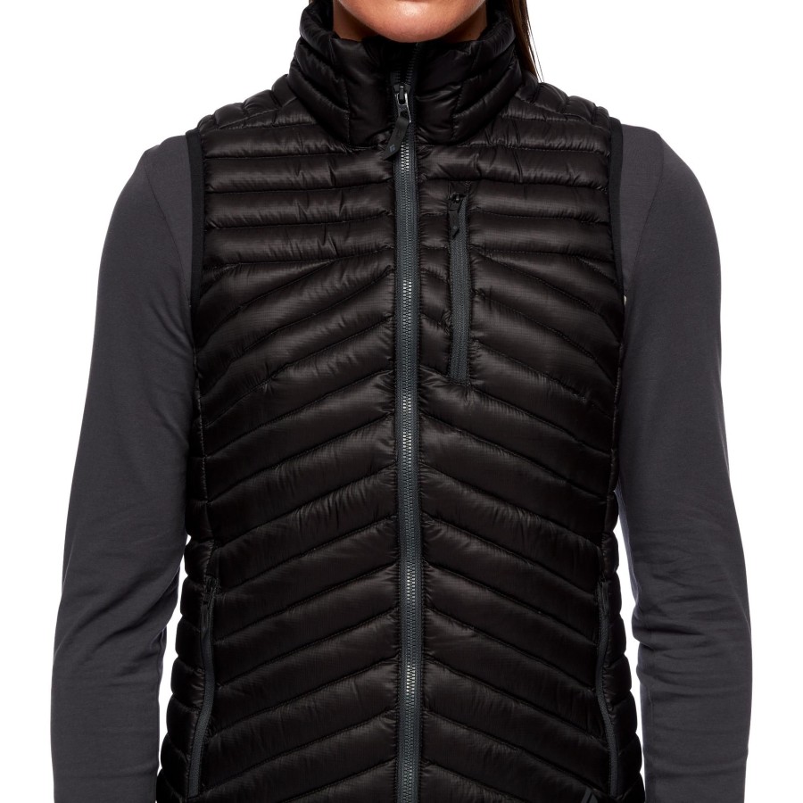 Hot Black Diamond Gilet En Duvet D'Approche Pour Femmes Noir