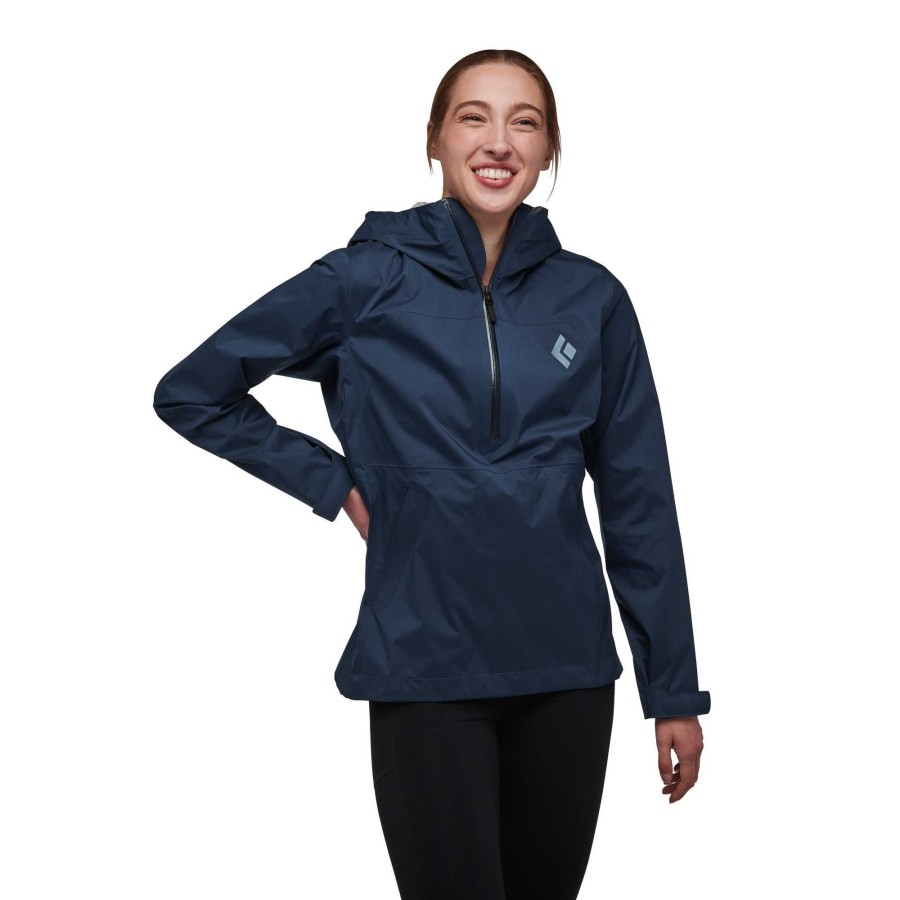 Online Black Diamond Anorak Imperm Able Stormline Stretch Pour Femme Indigo