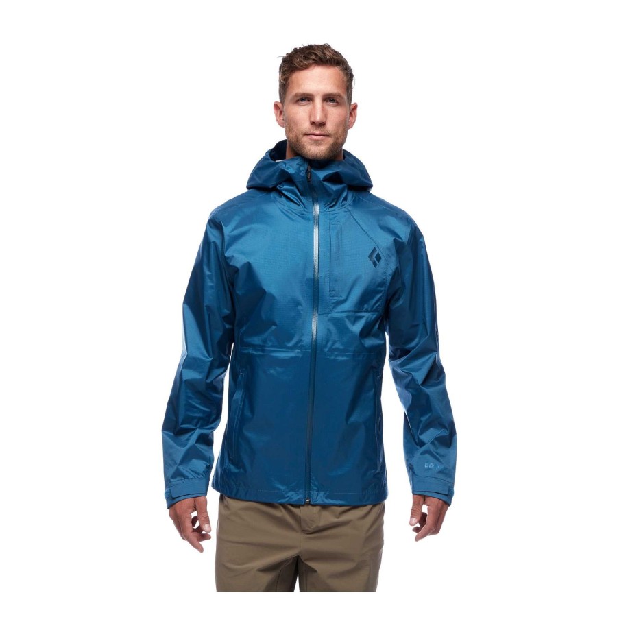 Best Black Diamond Coquille De Pluie Treeline Pour Hommes Bleu Astral