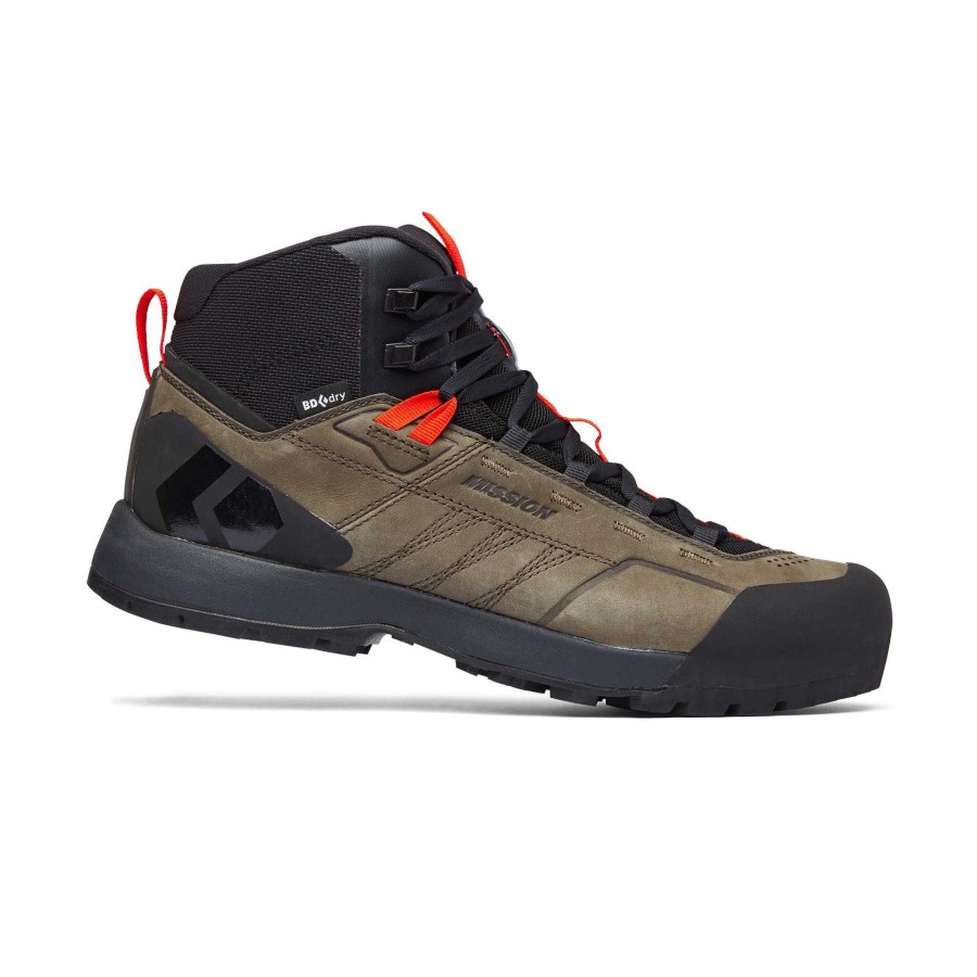 New Black Diamond Chaussures D'Approche Imperm Ables Mission Leather Mid Pour Hommes Noix Octane