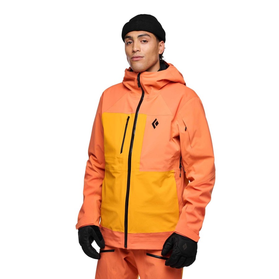 Clearance Black Diamond Coquille Recon Stretch Pro Pour Hommes Bd Orange-Orange Flamme