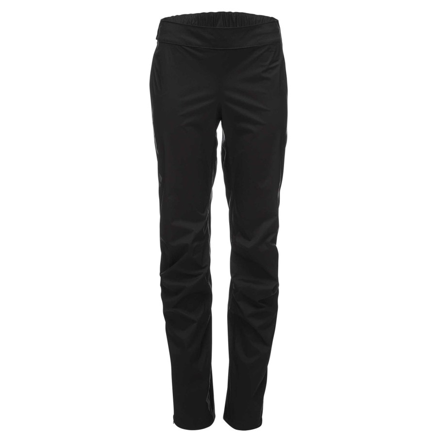 New Black Diamond Pantalon De Pluie Extensible Fermeture Clair Compl Te Stormline Pour Femmes Noir