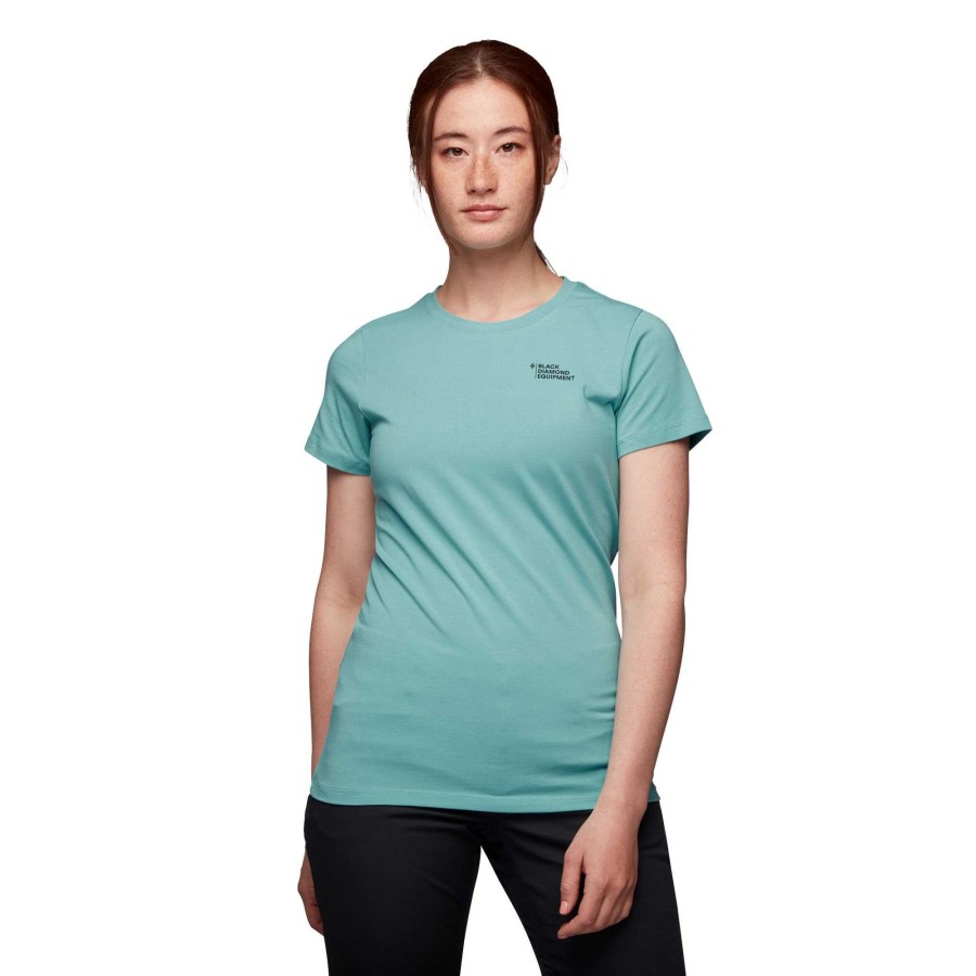 Best Black Diamond T-Shirt Du D Sert La Montagne Pour Femmes Bleu C Tier