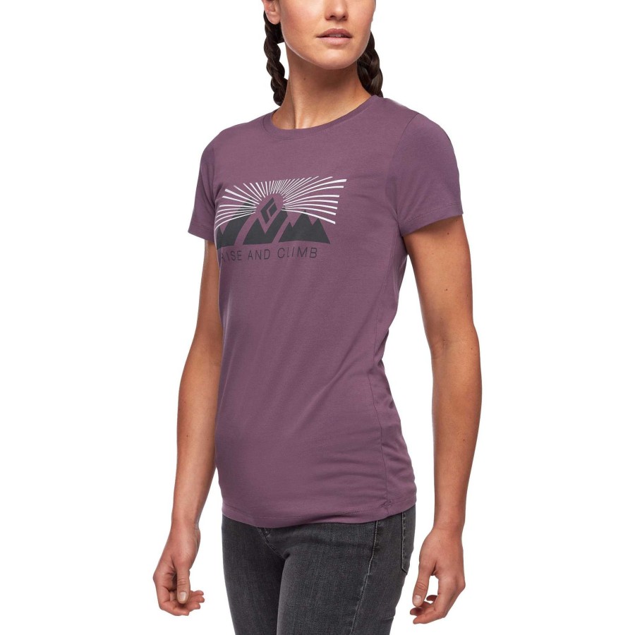 Online Black Diamond T-Shirt Rise And Climb Pour Femmes M Re