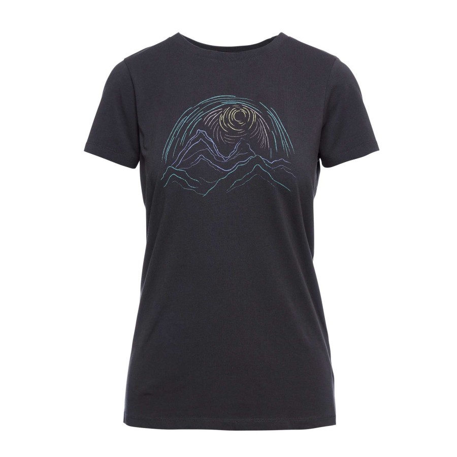 Online Black Diamond T-Shirt Summit Scribble Pour Femmes Carbone