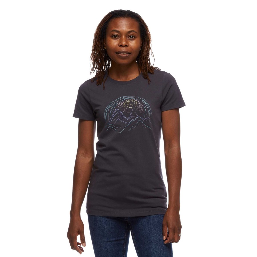 Online Black Diamond T-Shirt Summit Scribble Pour Femmes Carbone