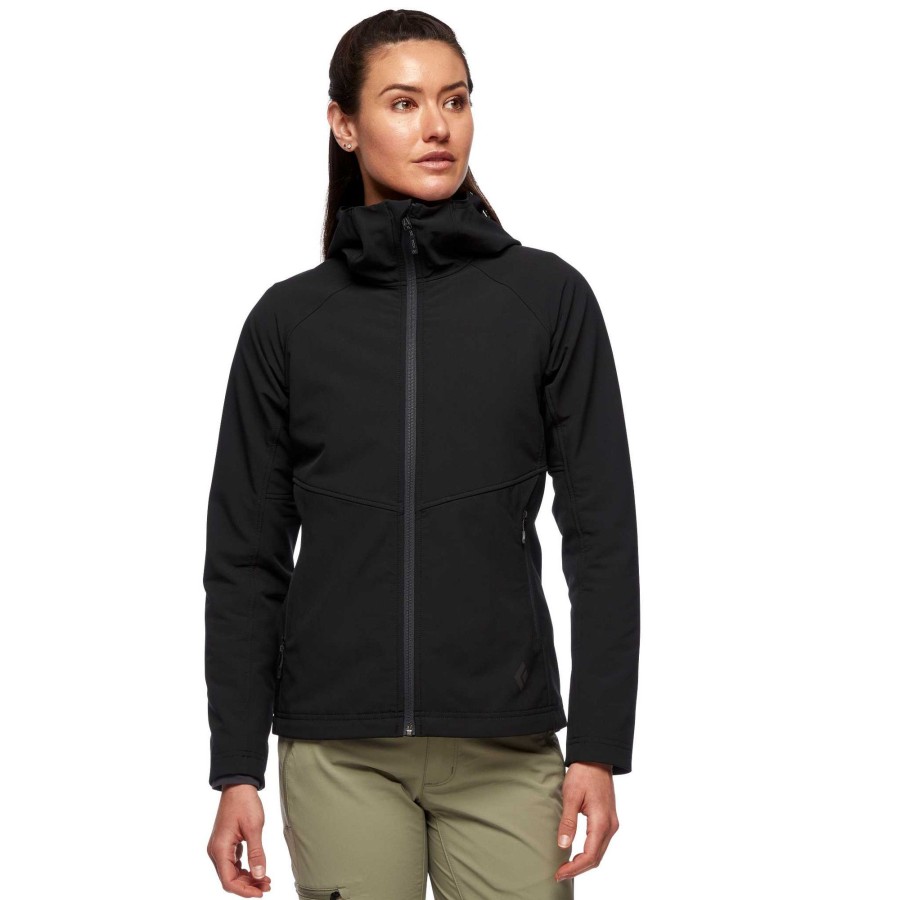 Clearance Black Diamond Sweat Capuche Element Pour Femmes Noir