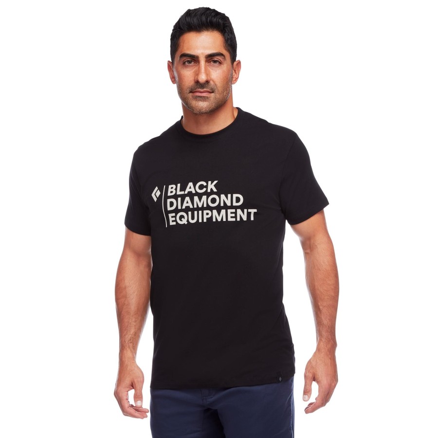 Online Black Diamond T-Shirt Logo Empil Pour Hommes Noir