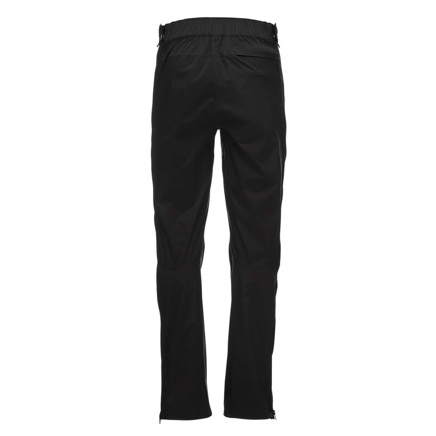 Hot Black Diamond Pantalon De Pluie Extensible Fermeture Clair Int Grale Stormline Pour Hommes Noir