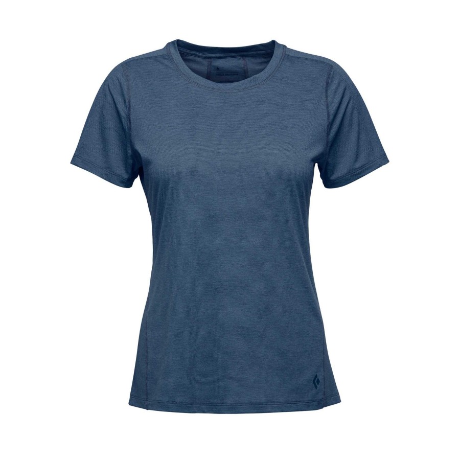 Hot Black Diamond T-Shirt Technique Manches Courtes Lightwire Pour Femmes Bleu D'Encre