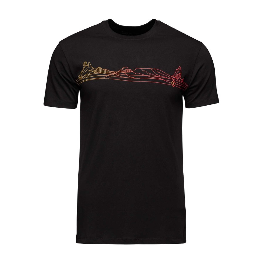 Clearance Black Diamond T-Shirt Desert Lines - Homme Noir